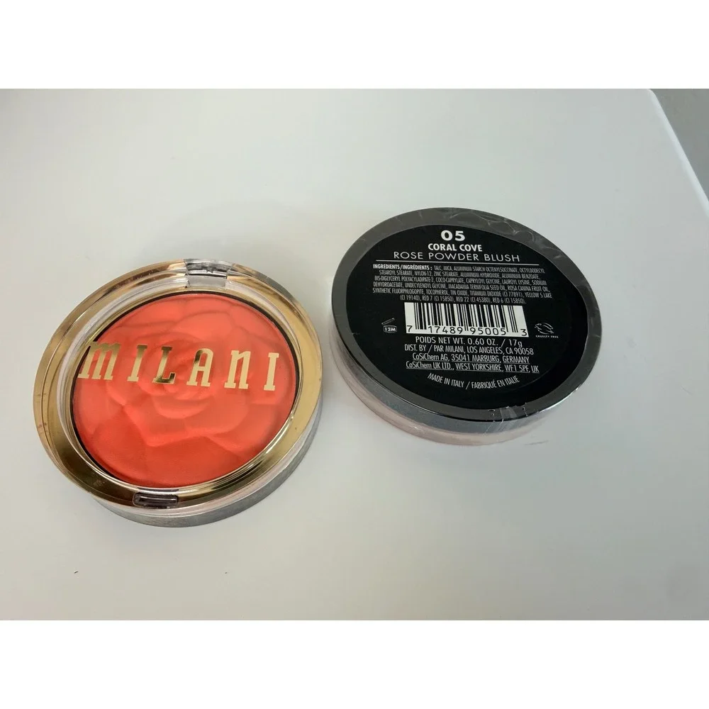 Milani Rose Powder Blush 05 Coral Cove Lot of 2‎ 0.60oz Matte NWT